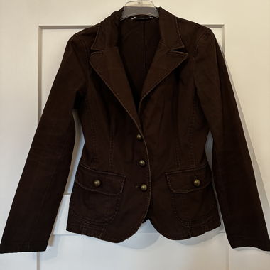 Giacca di jeans marrone