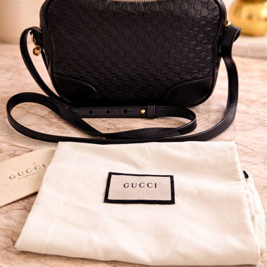 Borsa crossbody Gucci Microguccissima Bree