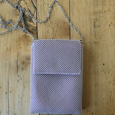 Sac à main festif lilas rose (pour téléphone)
