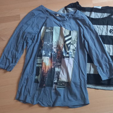 2x Langarm Tops M