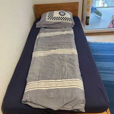 Wooden bed