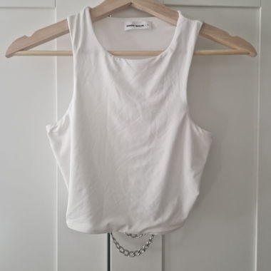 TALLY WEiJL Crop Top mit Ketten, Gr. S