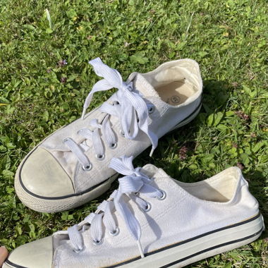 White Sneakers in Converse Style