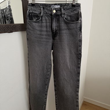 Jeans Mom grigi ZARA, tg. 34