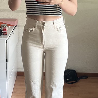 Straight leg jeans