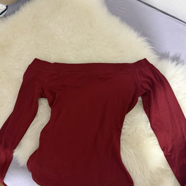 Red Long-Sleeve Top