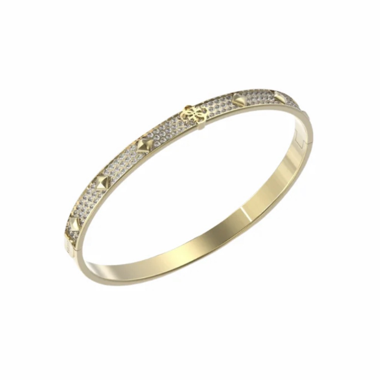 Bracciale rigido dorato Guess