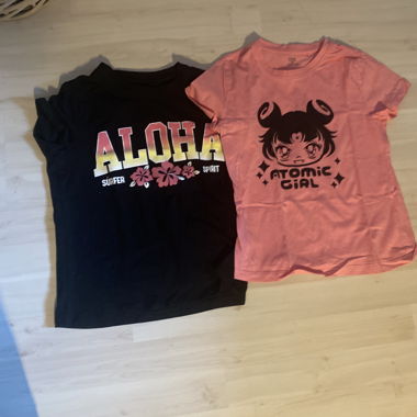 2er-Set bedruckte T-Shirts für Mädchen