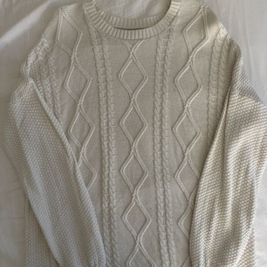 Hollister Strick Pullover Weiss