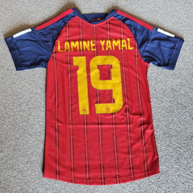 Maillot de football Espagne Lamine Yamal 19 Coupe du monde 2026