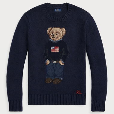 Pull Polo Bear en coton-lin