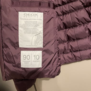 Giacca in piuma Geox bordeaux