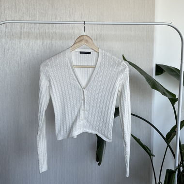 Brandy Melville Strick-Cardigan – Zopfmuster