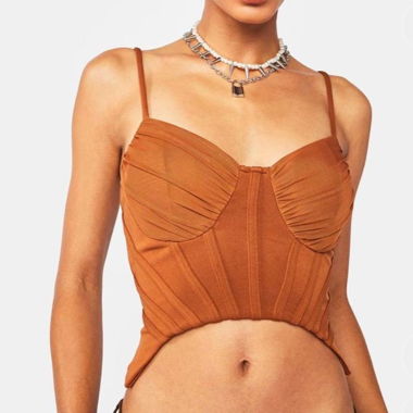 Brown corset top from dollskill