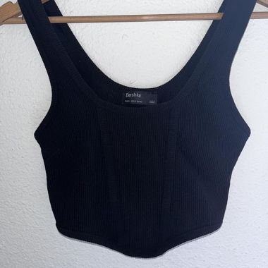 Schwarzes Corset Top