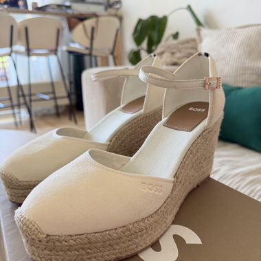 Sandali con zeppa espadrille BOSS