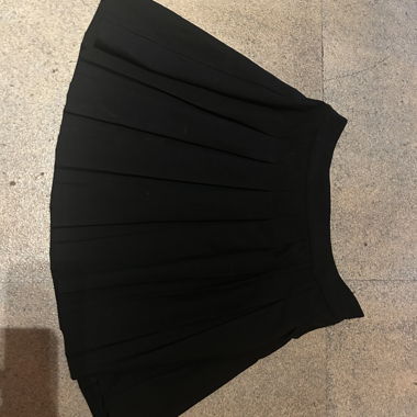 Jupe noire plissée