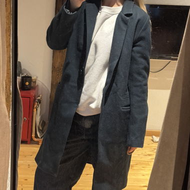 wool coat green