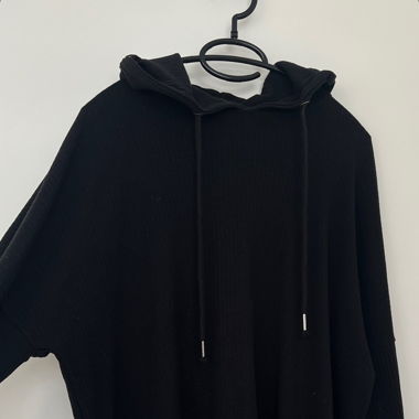 Schwarzer Oversize Hoodie