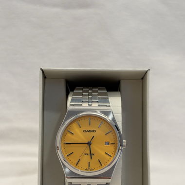 Casio Standard Analog Gelbes Zifferblatt