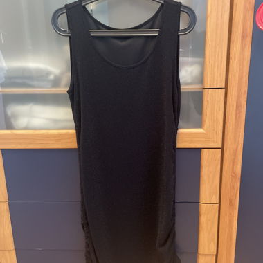 Long black tank top