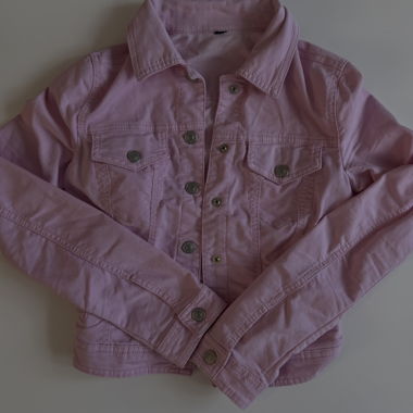 Giacca di jeans rosa