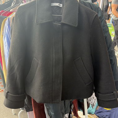 Schwarze Wolljacke Uniqlo x JW Anderson