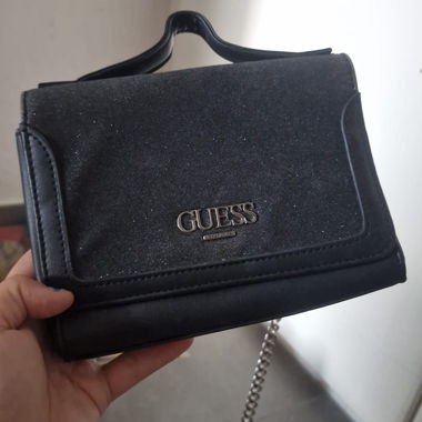 Black Glittered Handbag