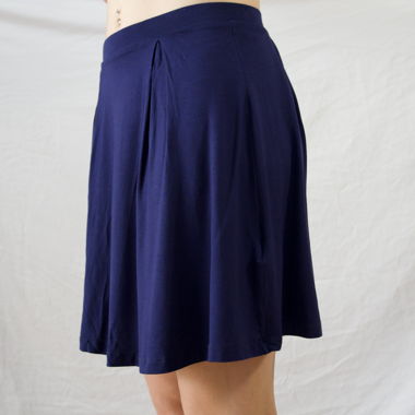 Jupe courte bleu marine