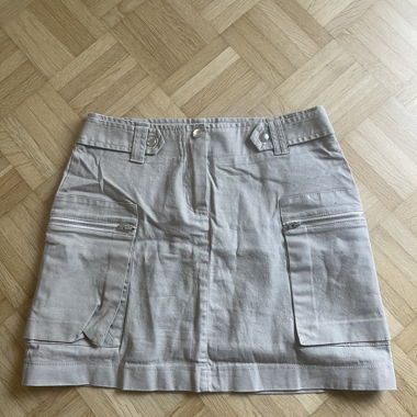 Jupe cargo grise
