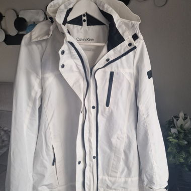 Calvin Klein Übergangsjacke, weiss, Grösse M - NEU