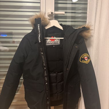 Giacca Invernale Zavetti Canada con Cappuccio in Pelliccia S