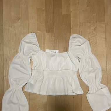 Celia top, white
