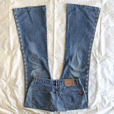 “Petal Xx4” denim vintage flared bootcut jeans