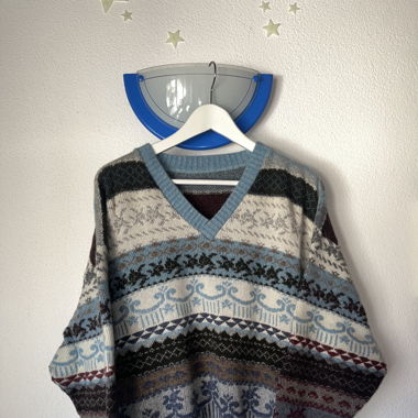 Maglione over in lana