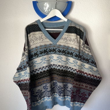 Maglione over in lana