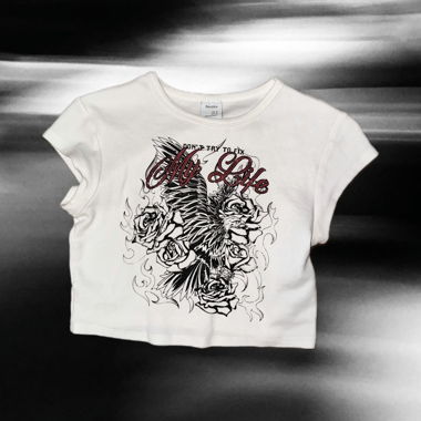 Top with American Traditional Print