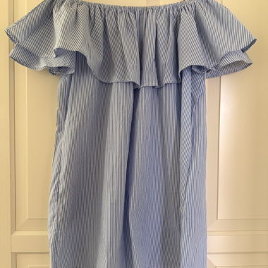 Zara Woman Off-Shoulder Mini-Kleid-Top