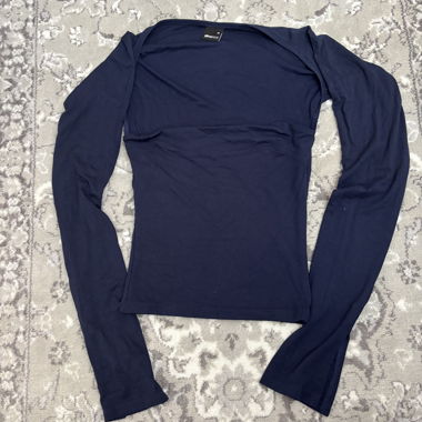 Gina Tricot langärmeliges Top navy