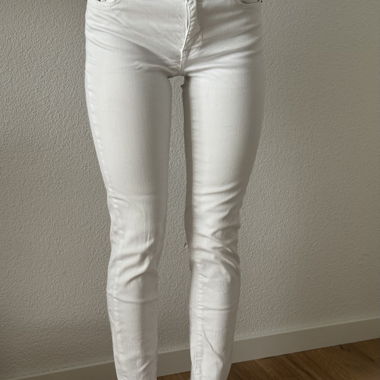 Weisse Skinny Jeans