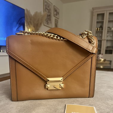 Michael Kors Handtasche Damen  Cognac Leder