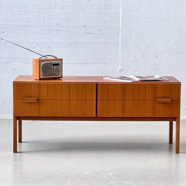 Mid-Century Lowboard mit vier Schubladen, 1960