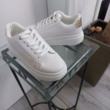 Sneakers bianche platform