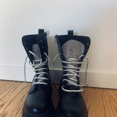Bottines imitation PRADA model Cargo (simil cuir)