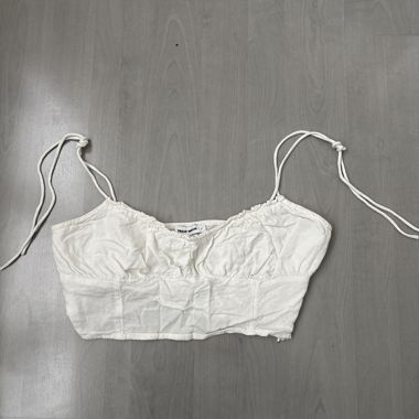 Weisses Crop Top