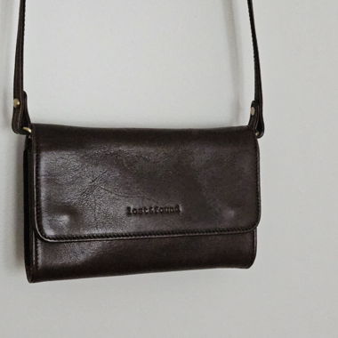 Lost&Found Ledertasche braun, Vintage