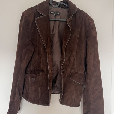 Brown suede jacket by Arma