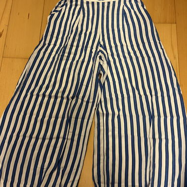Striped Wide-Leg Pants