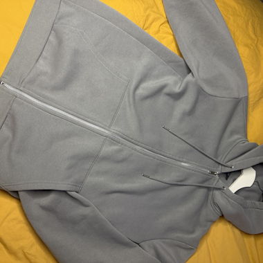 Grey Zip Hoodie