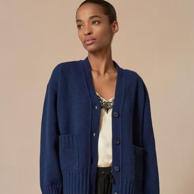 ME+EM merino wool & cashmere cardigan